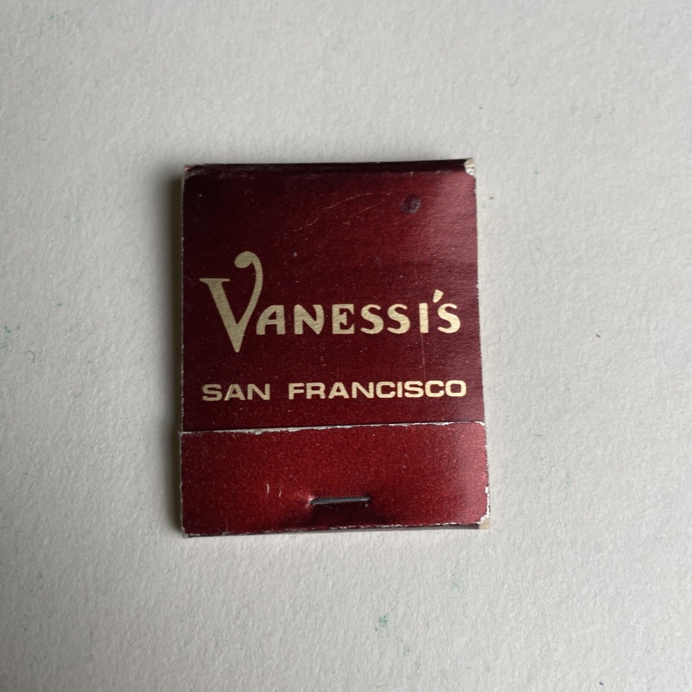 Vintage Souvenir‎ Matchbook Vanessi's San Francisco  North Beach Restaurant CA